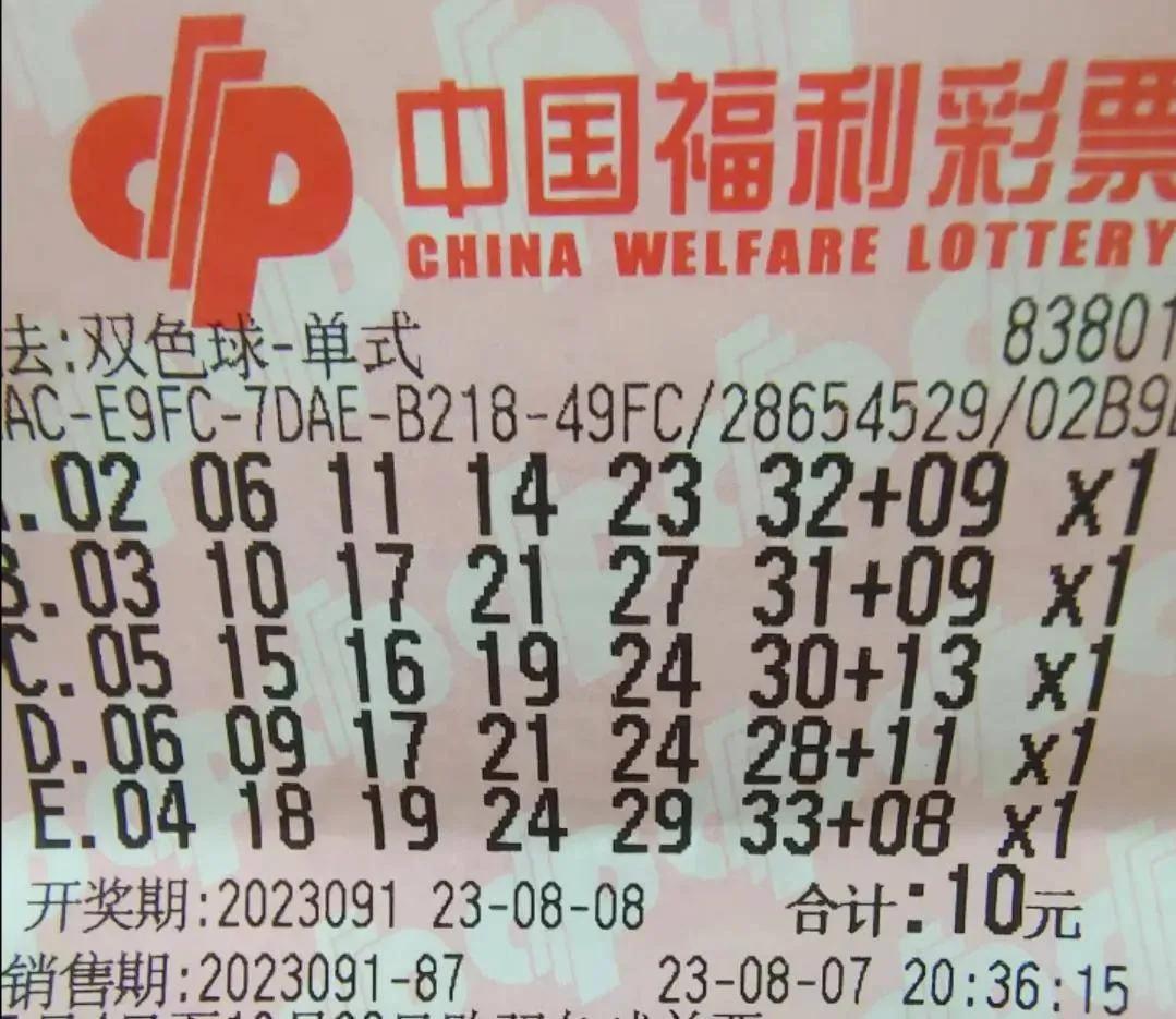 彩票开奖号码